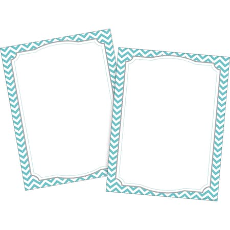Barker Creek Turquoise Chevron Computer Paper, 100 sheets/Package 3623